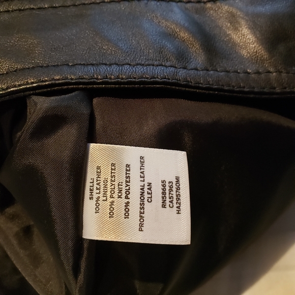 Halogen/NORDSTROM New Genuine LEATHER Wrap Scuba Moto SKIRT Sz 4 Business Black - Picture 5 of 15